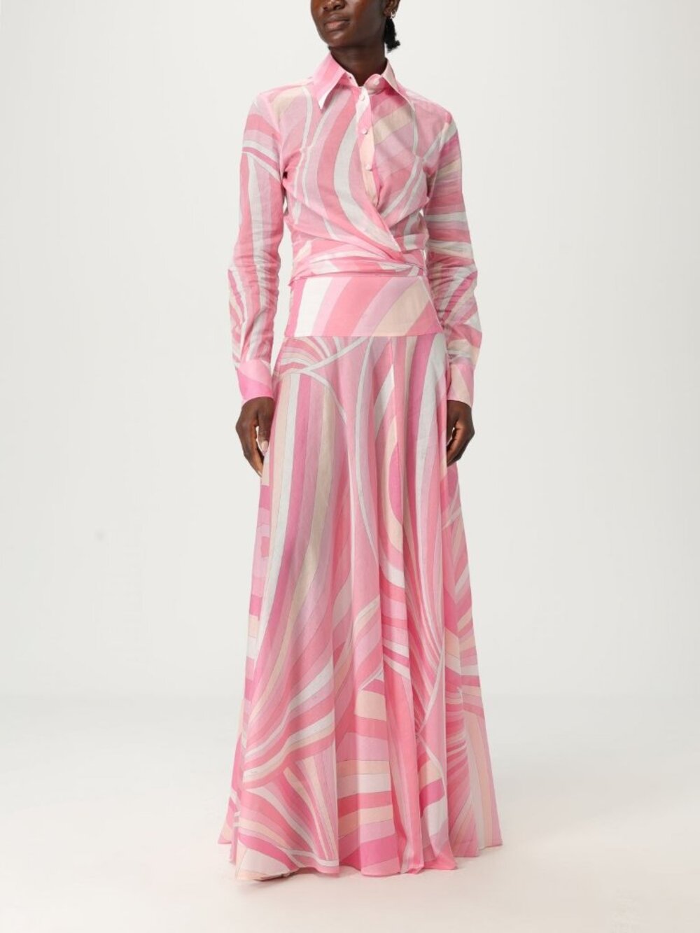 Pucci  Iride-Print Cotton Muslin Maxi Skirt